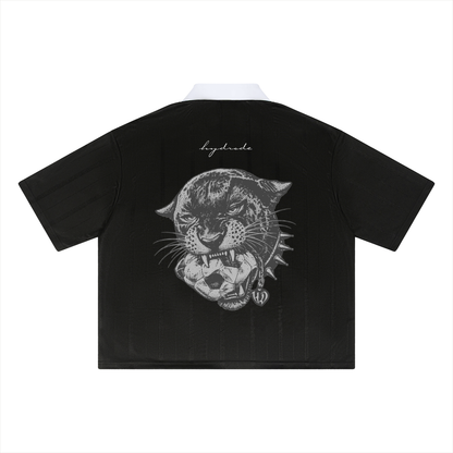 Striped Boxy football panther shirt